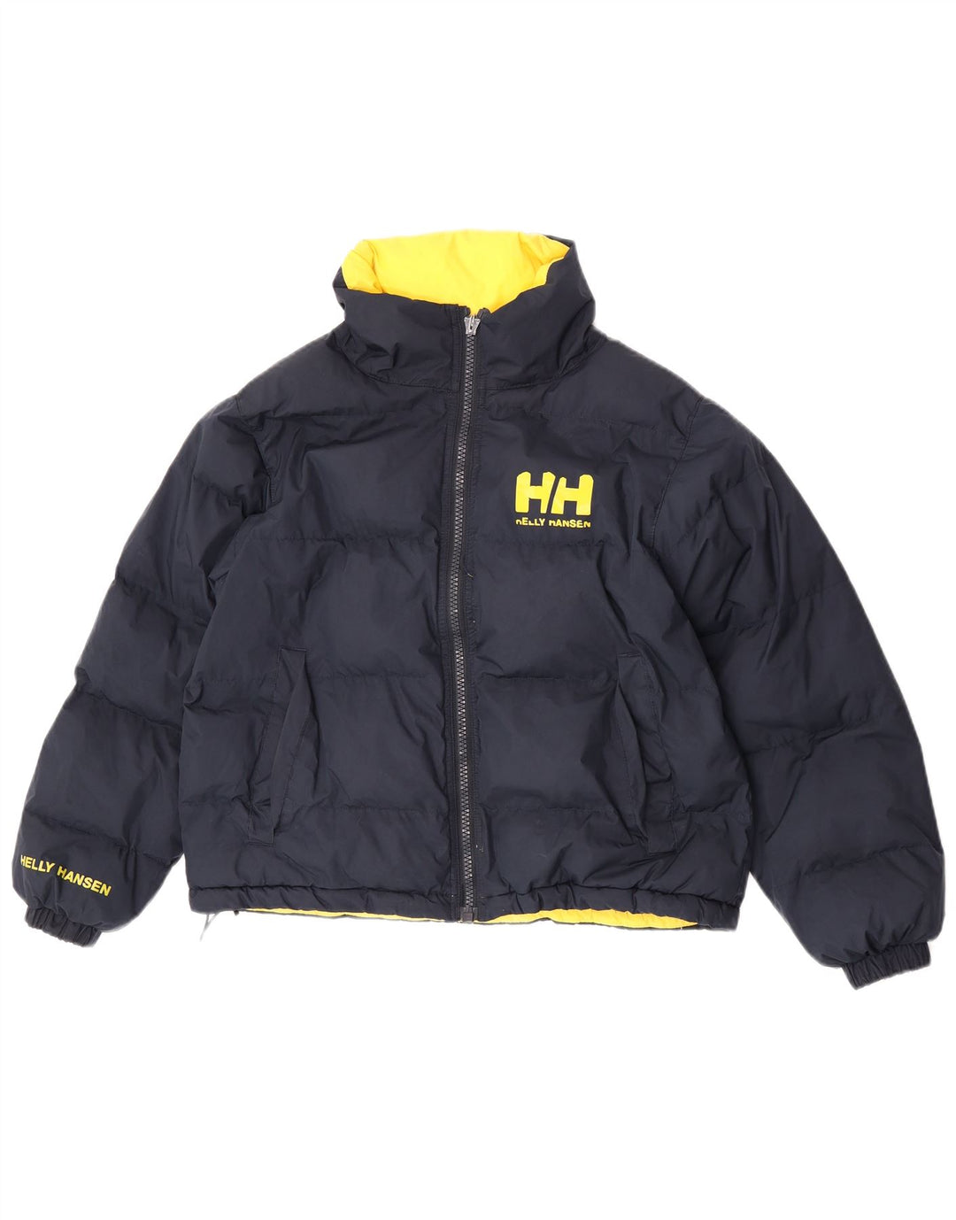 Helly Hansen Herre grafisk vendbar polstret jakke UK 36 Small Yellow