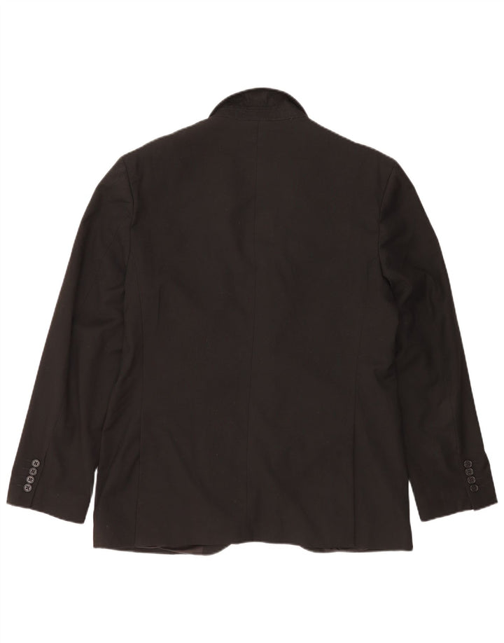 MARKS & SPENCER Herre 2-knaps blazerjakke UK 40 Medium Sort Polyester