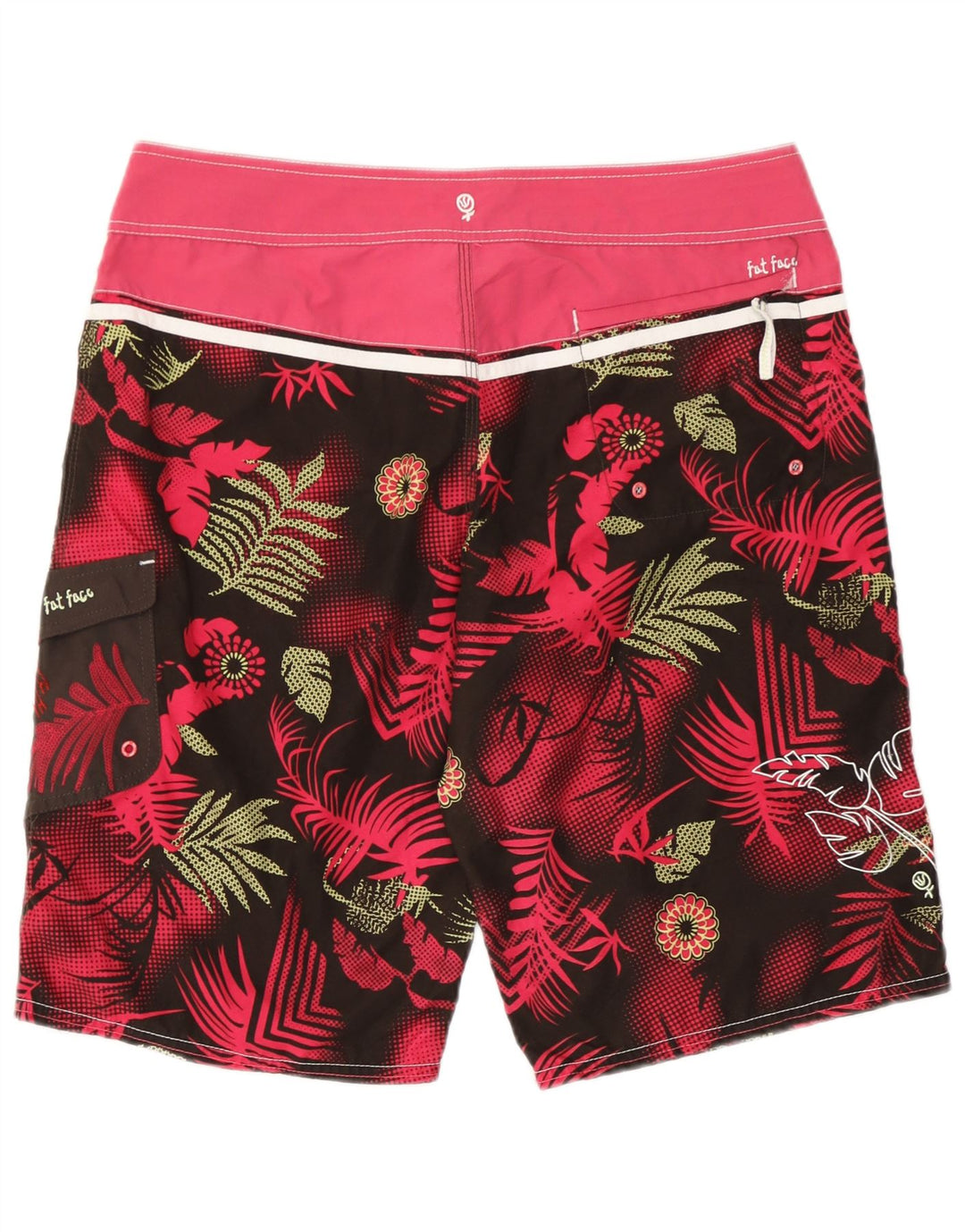 Fat Face Herre svømmeshorts Medium W32 L12 Pink Floral Polyester Beach