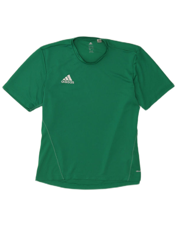 Adidas Herre Climalite T-Shirt Top Medium Grøn Polyester