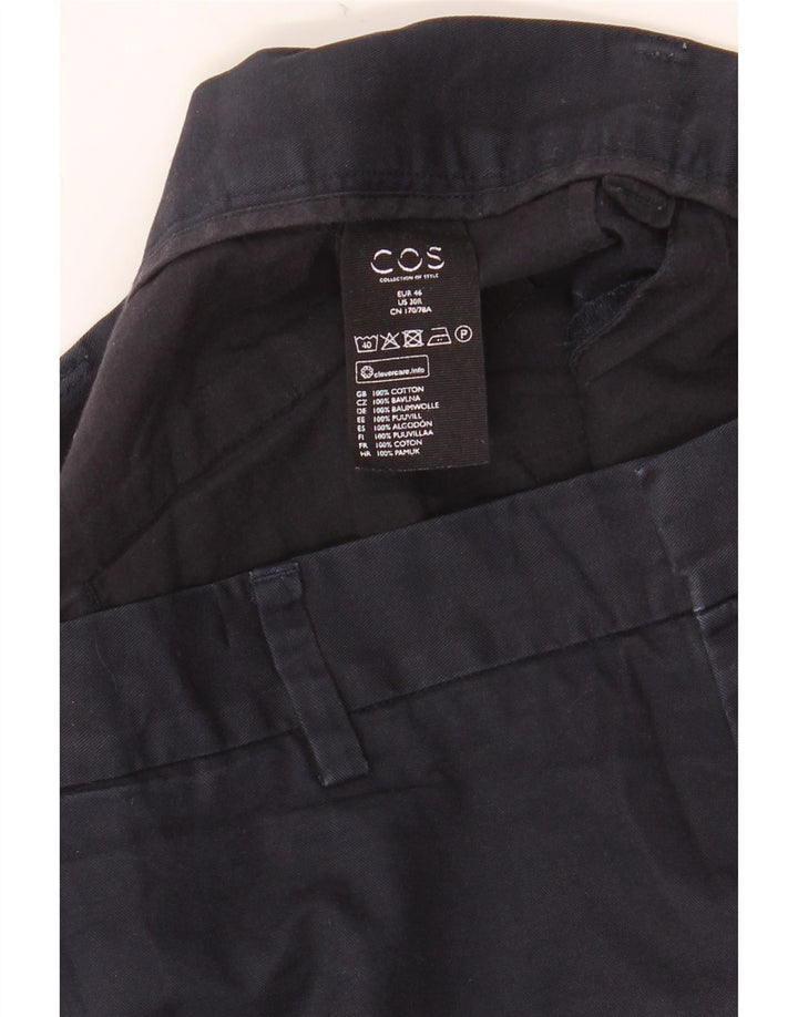 Cos Herre Chino Shorts EU 46 Small W30 Navy Blue Bomuld