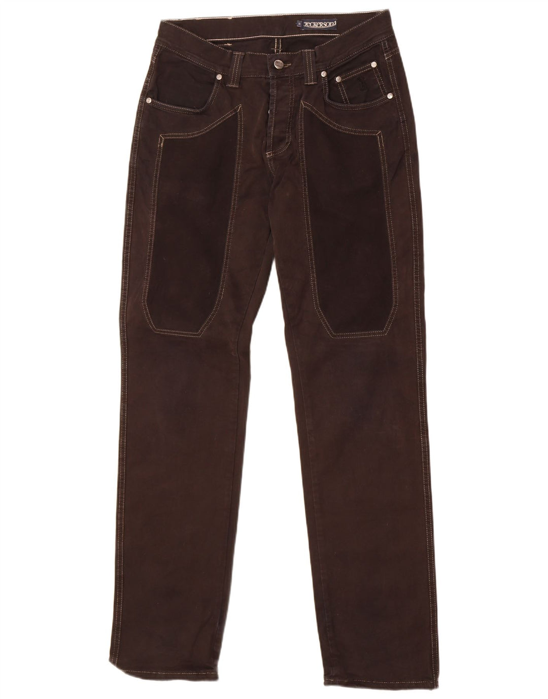 Jeckerson Straight Jeans til mænd W31 L33 Sort bomuld