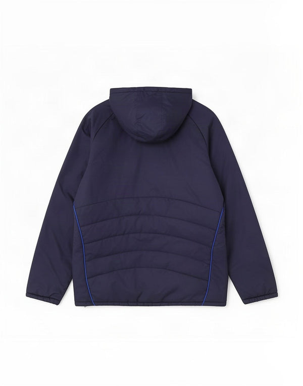 Adidas Herre Chelsea FC Polstret hættejakke UK 46/48 XL Navyblå nylon