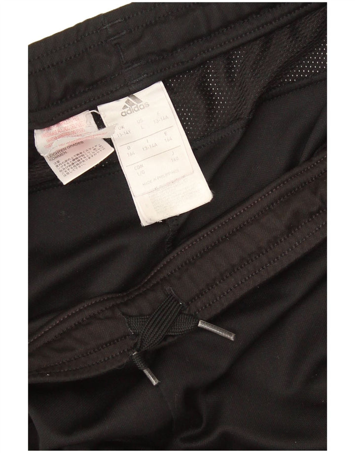 Adidas Drenge Træningsdragt Bukser 13-14 År Sort Polyester