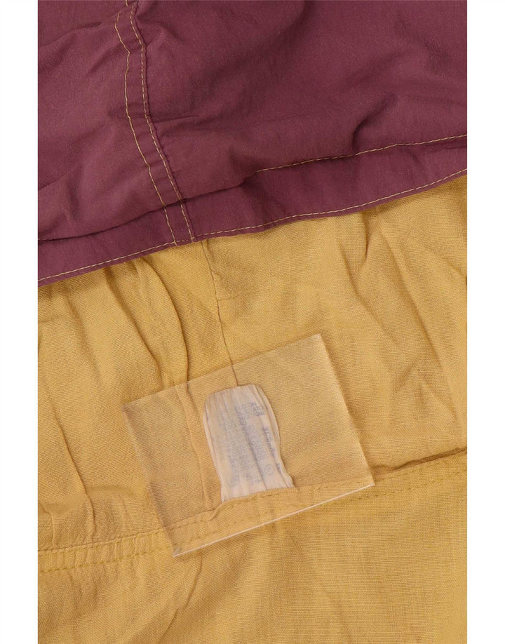 Rodeo Herre Loose Fit Graphic Bomber Jacket UK 38 Medium Yellow Colourblock