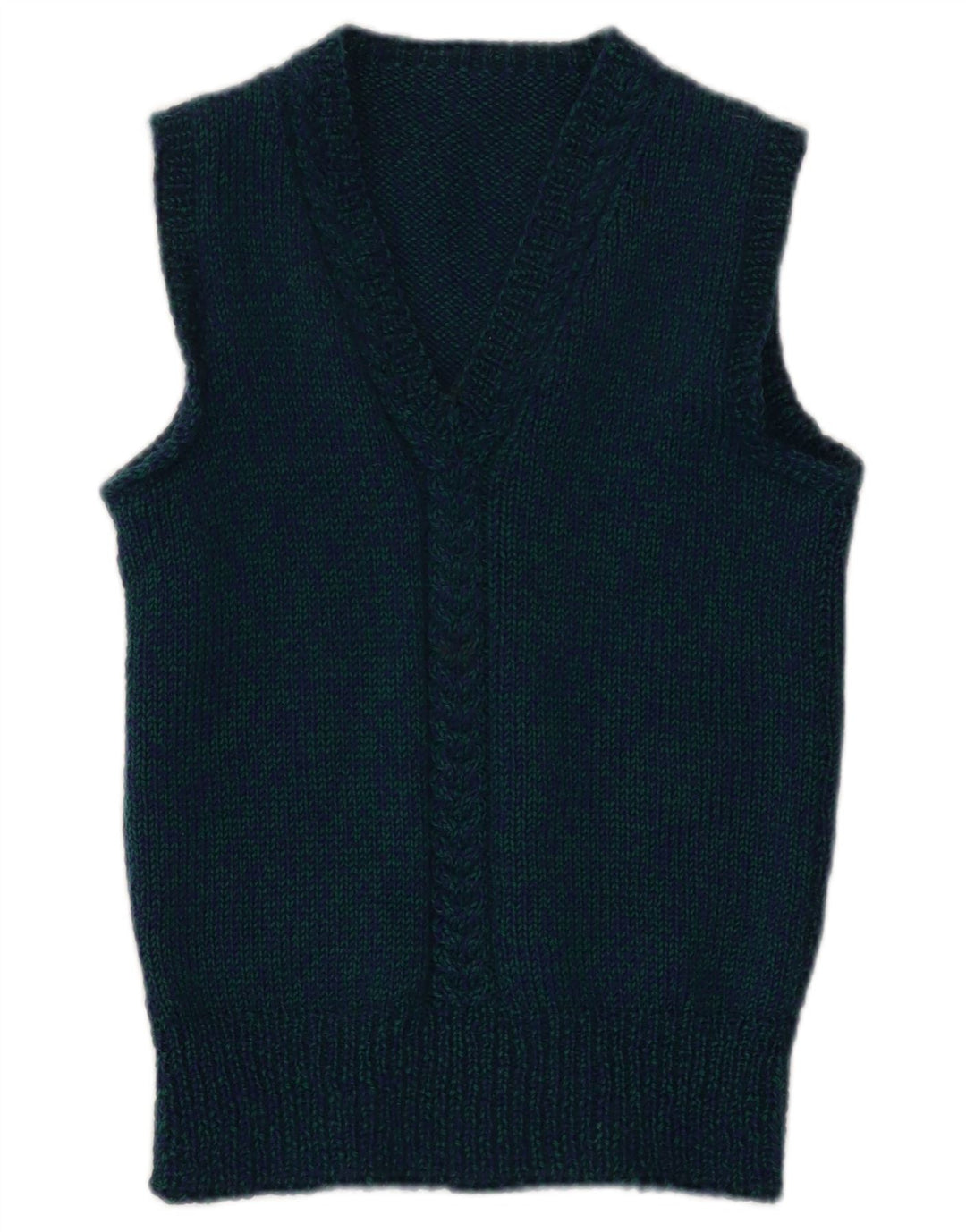 Vintage damevest tanktop XS marineblå flækket