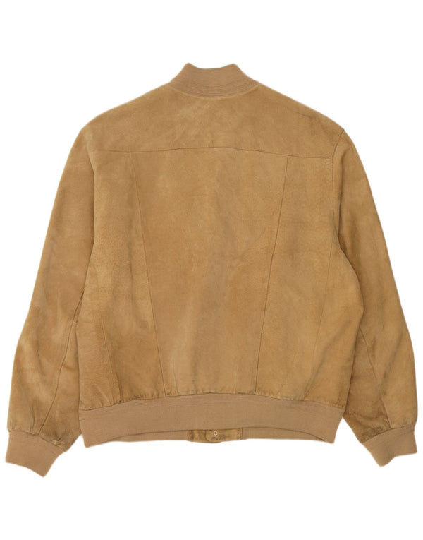 Conbipel Herre Ruskind Bomber Jacket IT 56 2XL Beige Læder