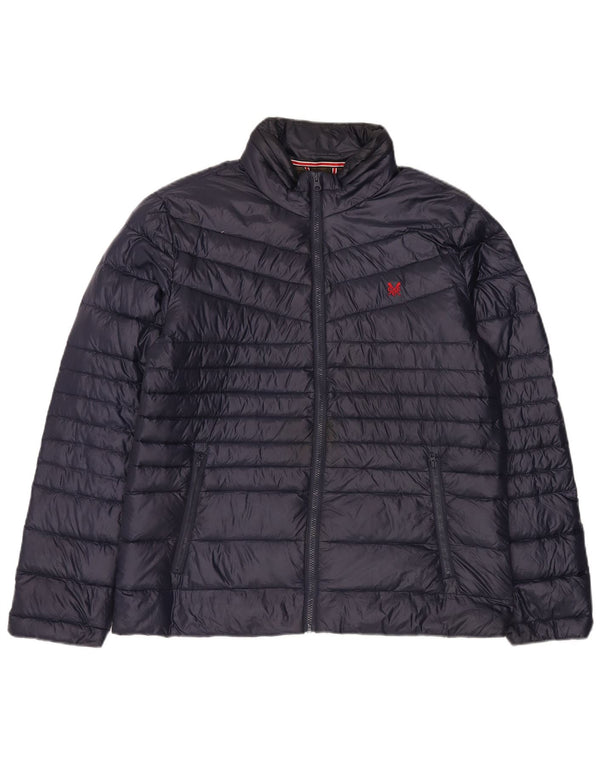 Besætningstøj Herre hættepolstret jakke UK 42 XL marineblå nylon