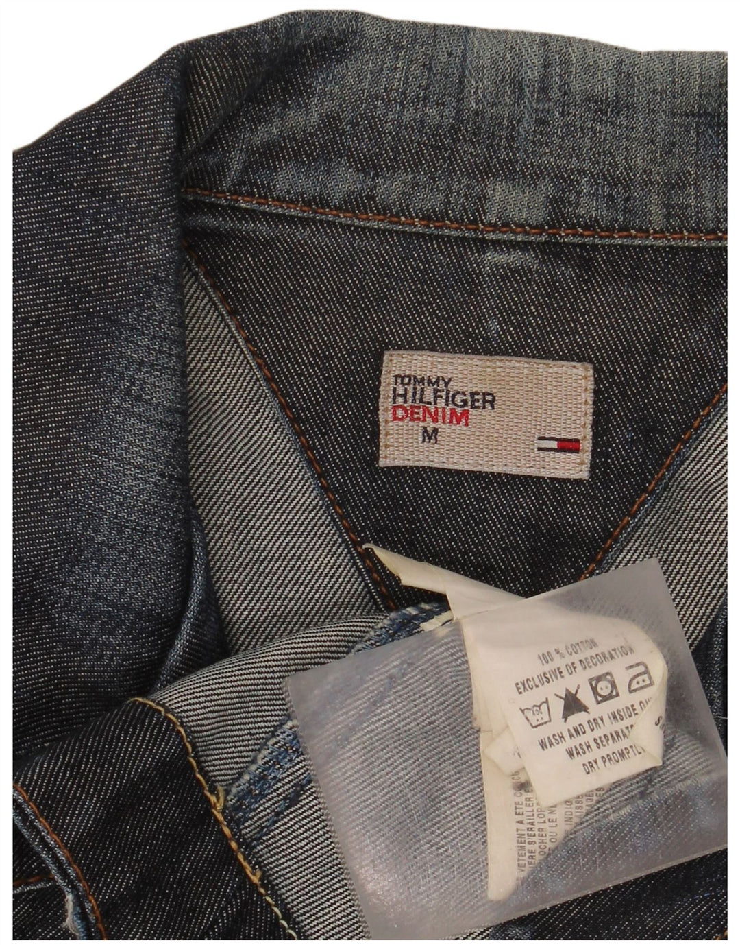 Tommy Hilfiger Dame 3-knaps Denim Blazer Jacket UK 12 Medium Navy Blue