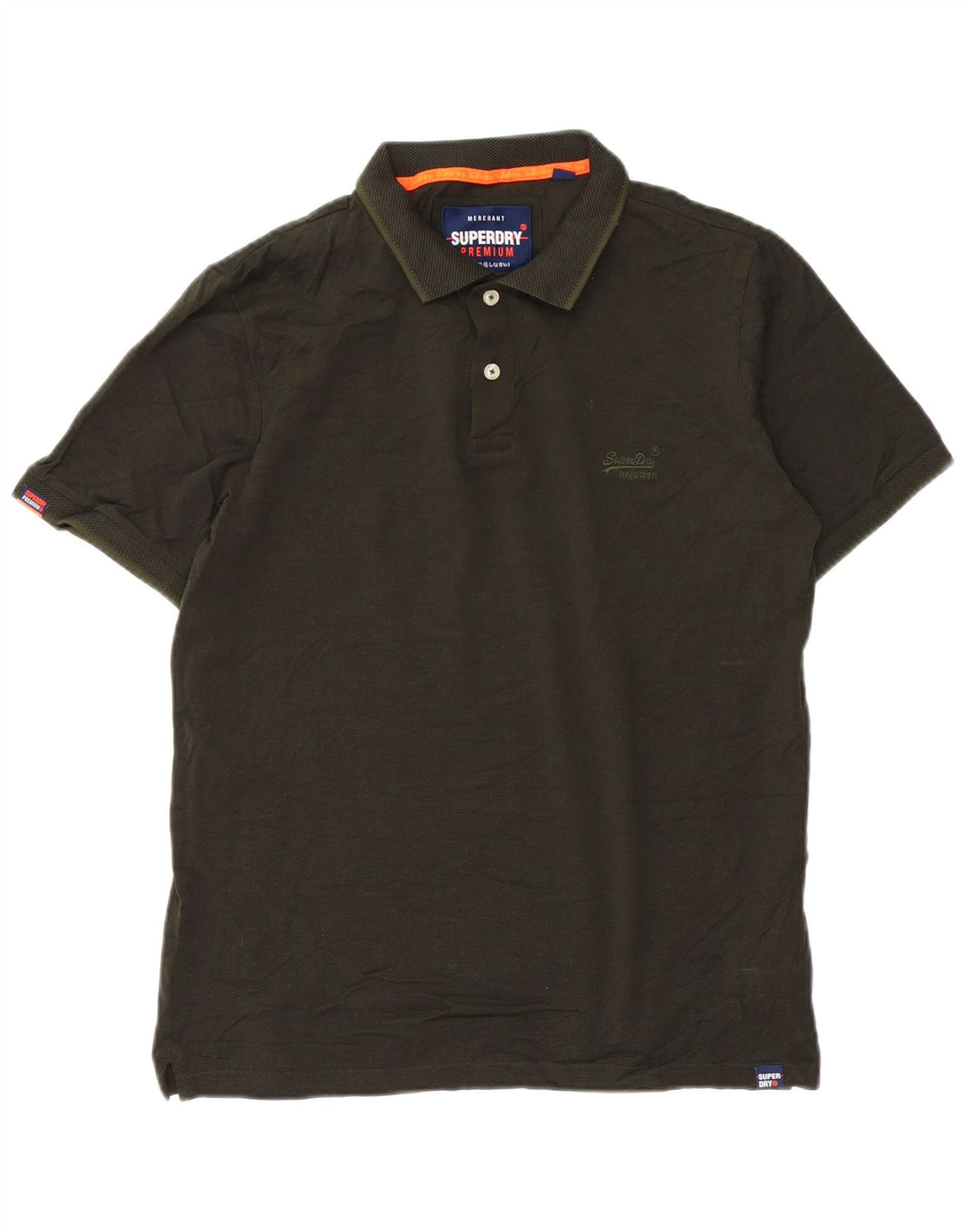 SUPERDRY Poloshirt til mænd Stor grøn bomuld