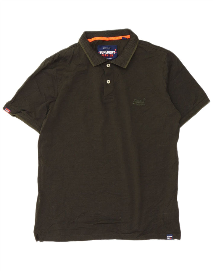 SUPERDRY Poloshirt til mænd Stor grøn bomuld