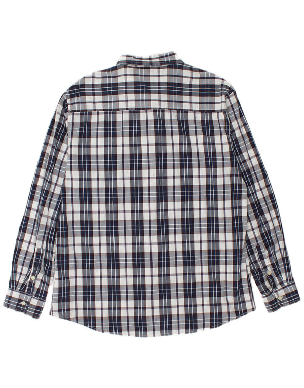 Wrangler herre Regular Fit skjorte 2XL marineblå ternet bomuld