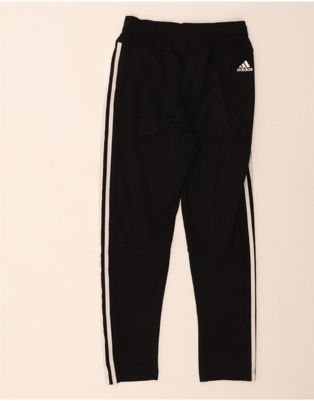 ADIDAS Boys Tracksuit Trousers 13-14 Years  Black Polyester