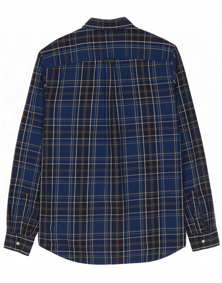 Superdry Flanelskjorte til mænd Medium Blå Plaid Bomuld