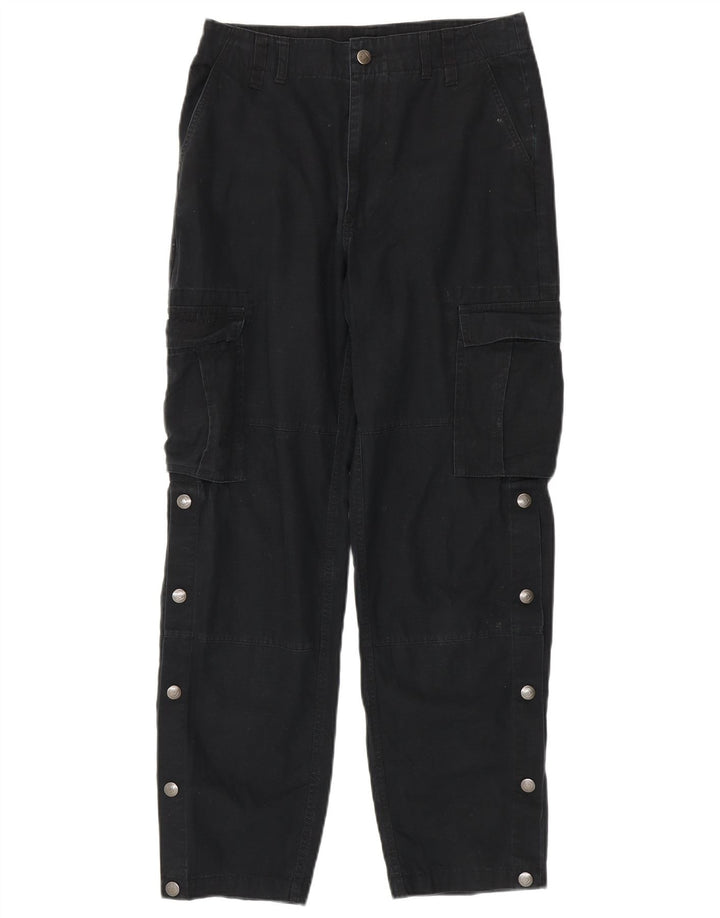 CONVERSE Straight Cargo-bukser til kvinder W27 L28 Sort bomuld