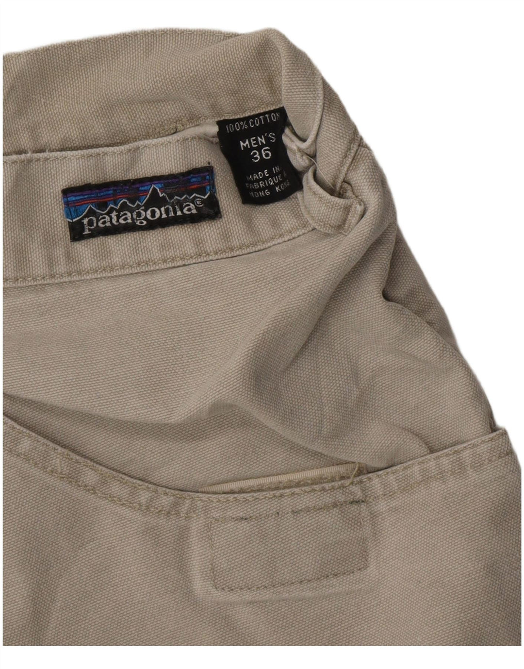 PATAGONIA Chino Shorts til mænd W36 Large Grå Bomuld