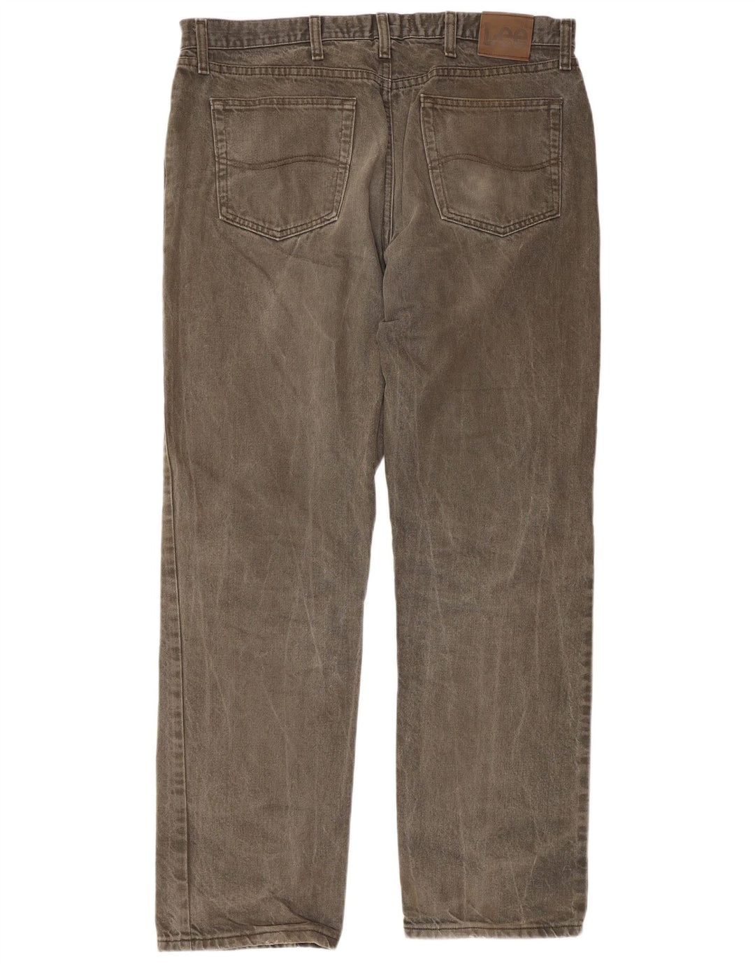 Lee Herre Regular Fit Straight Jeans W38 L32 Grå