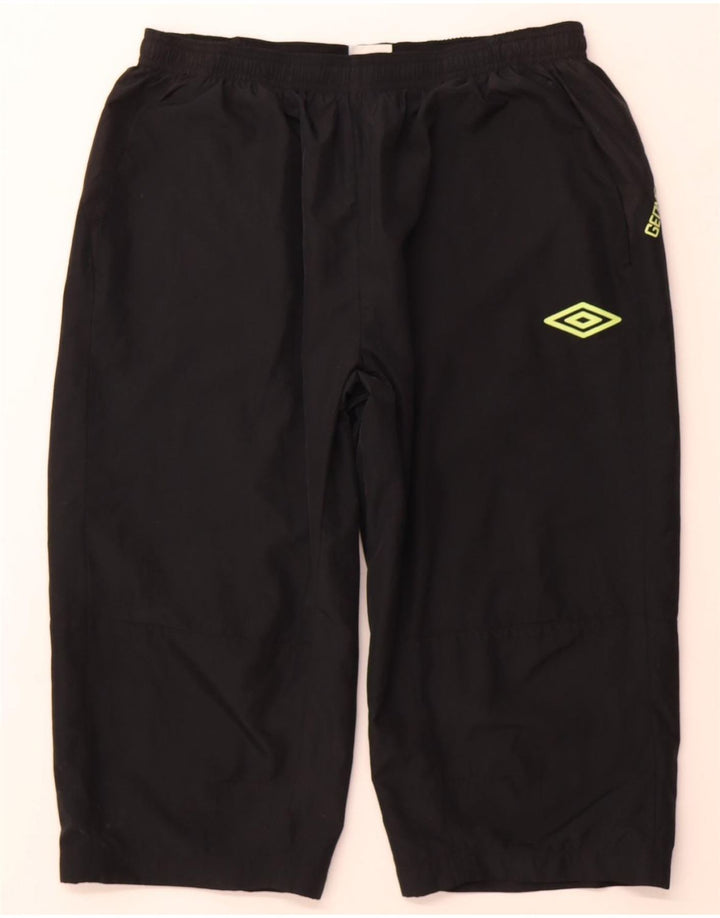 UMBRO Mens Bermuda Sport Shorts 2XL  Black Polyester