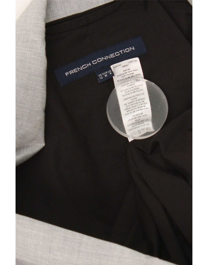 French Connection Dame Blazer Jacket UK 12 Medium Grey Classic