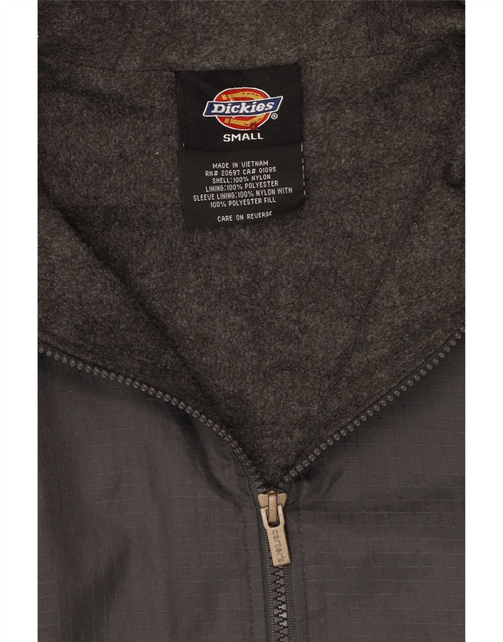 Dickies Herre Hooded Windbreaker Jacket UK 36 Small Grey Polyester