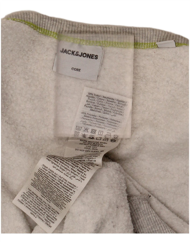 Jack & Jones Sweatshirt til mænd, stor grå bomuld