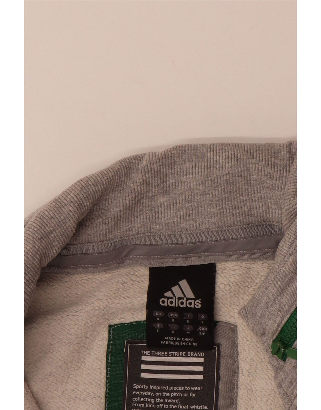 ADIDAS Mens State Adi Dassler Graphic Tracksuit Top Jacket Small Grey