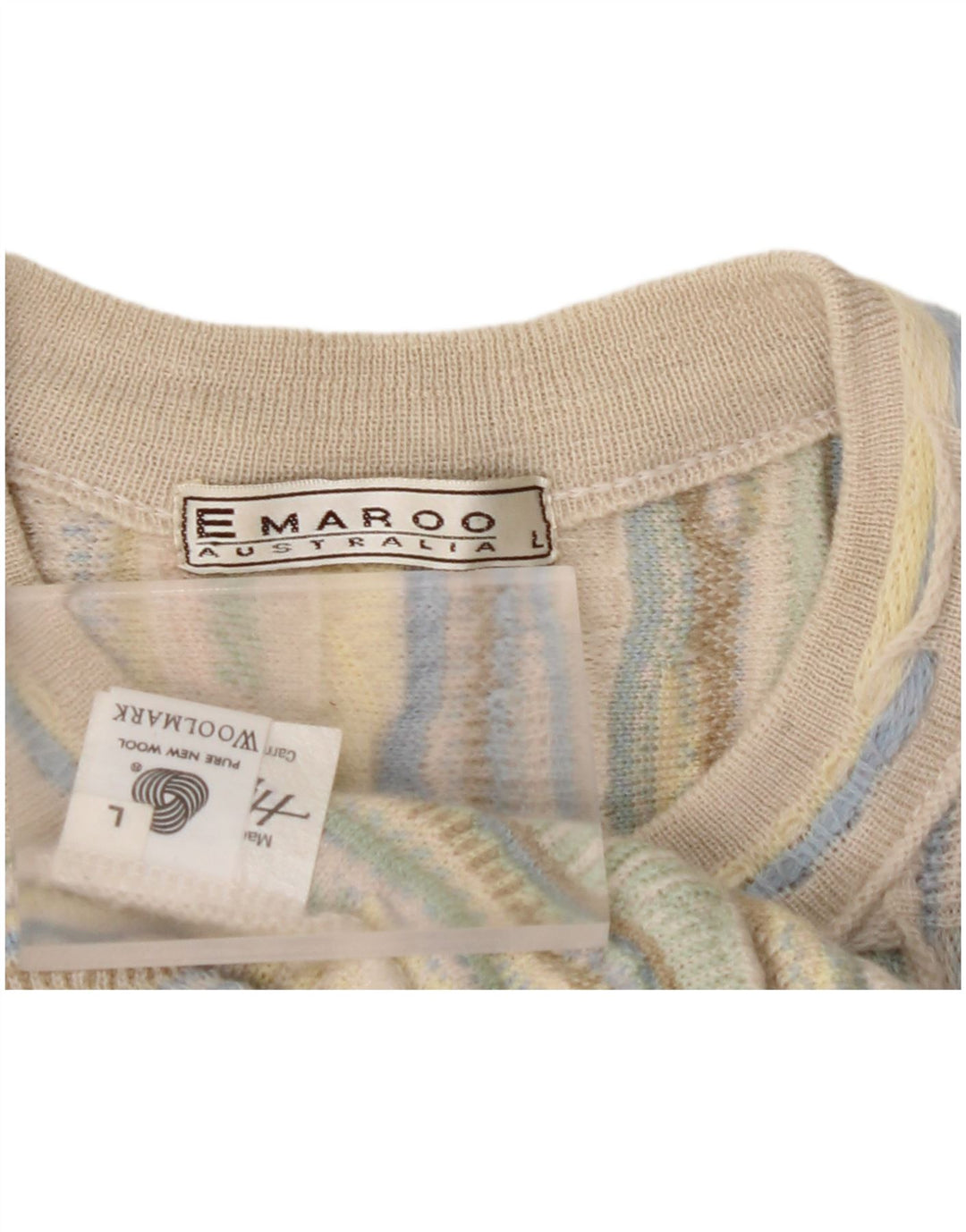 EMAROO AUSTRALIA Dame Cardigan Sweater UK 14 Stor Flerfarvet