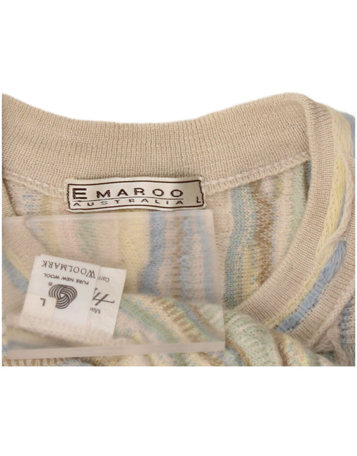 EMAROO AUSTRALIA Dame Cardigan Sweater UK 14 Stor Flerfarvet