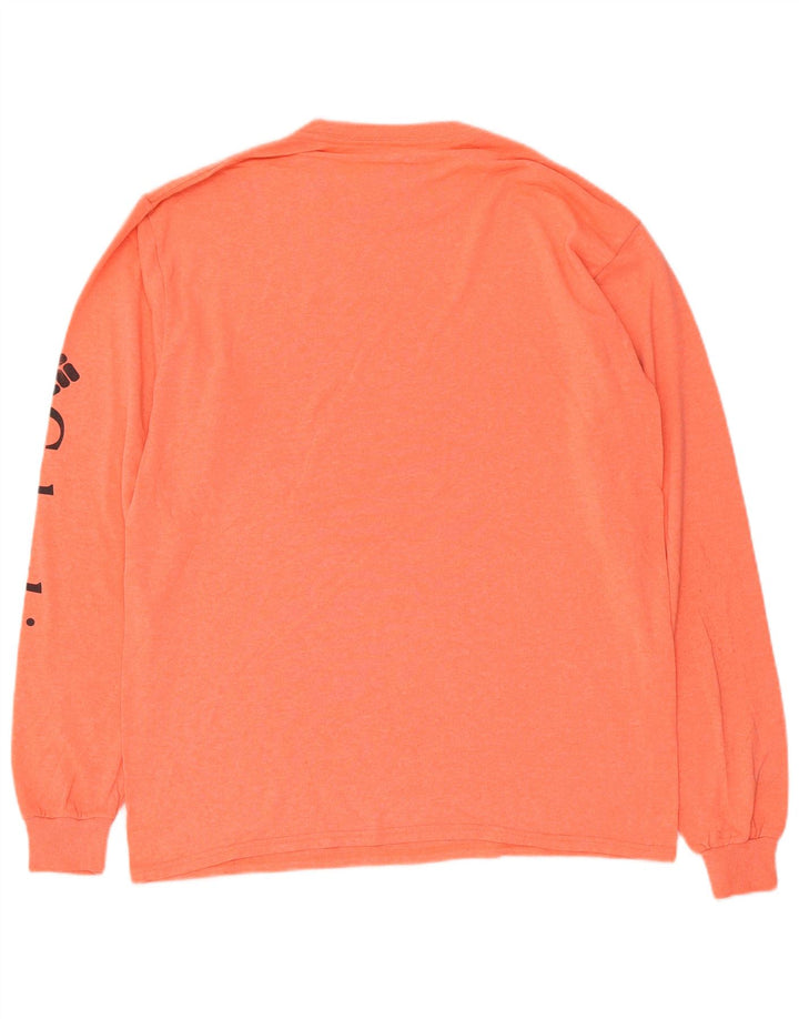 Columbia Herre Grafisk Top Langærmet Medium Orange Bomuld
