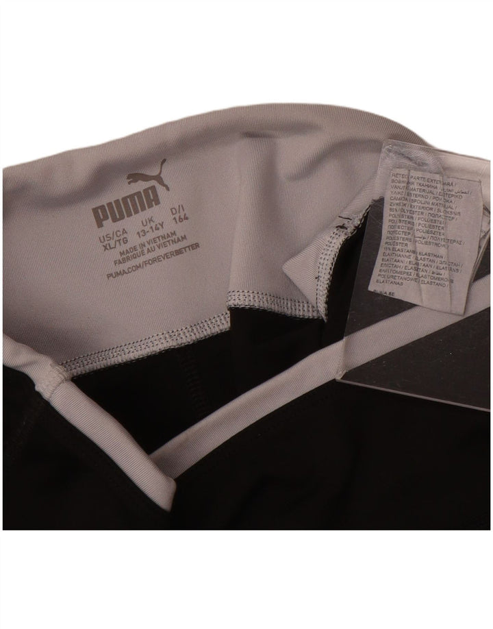 Puma piger grafiske leggings 13-14 år sort polyester