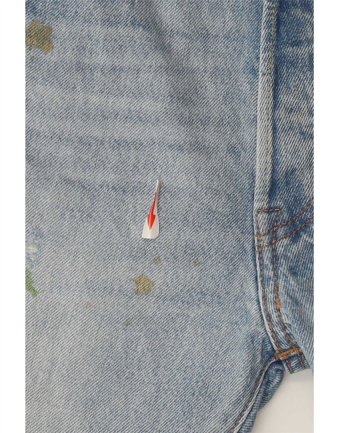 Levi's Herre 501 Distressed Straight Jeans W30 L34 Blå Bomuld