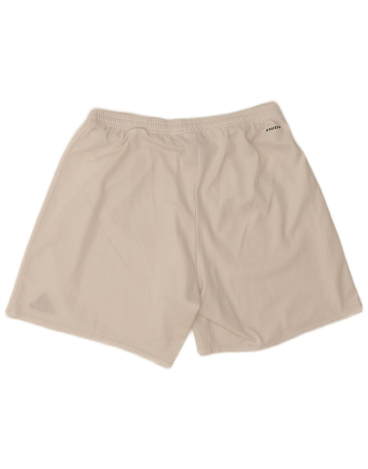 Adidas Aeroready Sportsshorts til mænd store hvide polyester