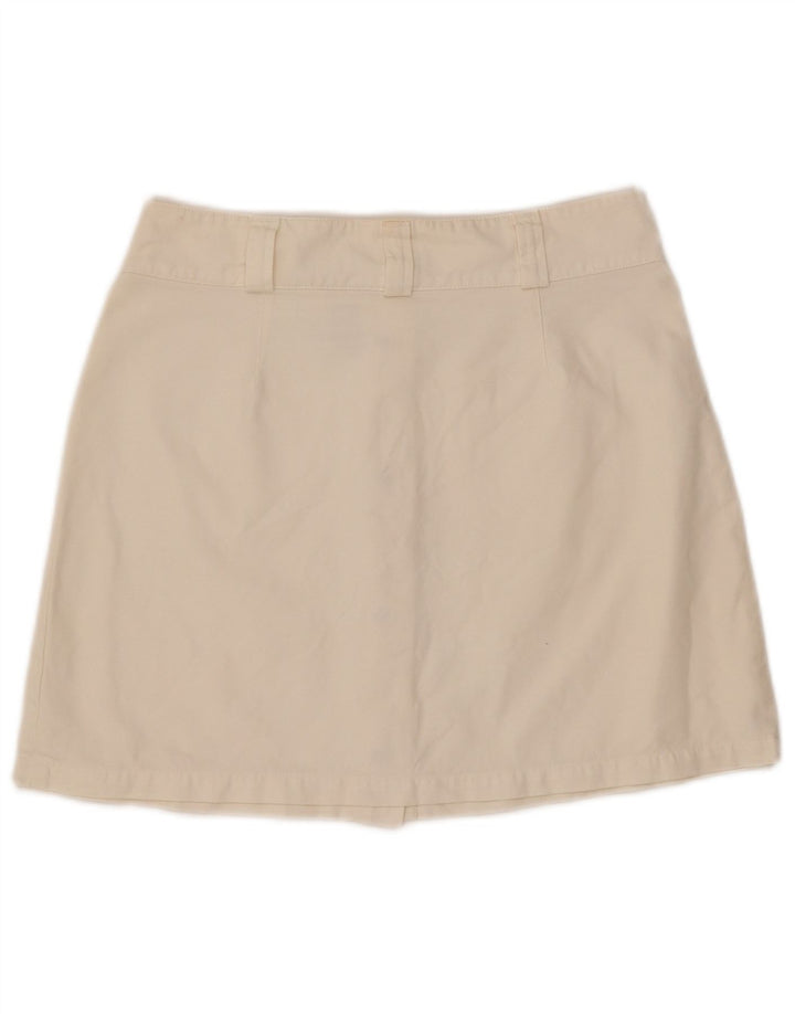 CALVIN KLEIN Mininederdel til kvinder W30 Medium Off White Bomuld