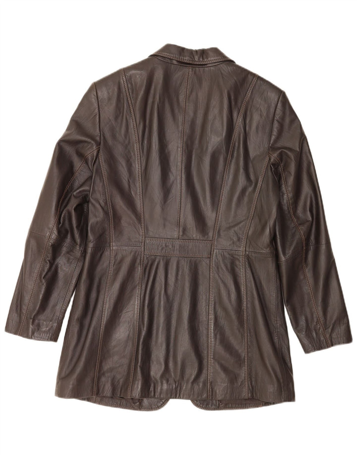 Gerry Weber Dame 2 Button Blazer Jacket UK 14 Medium Brown