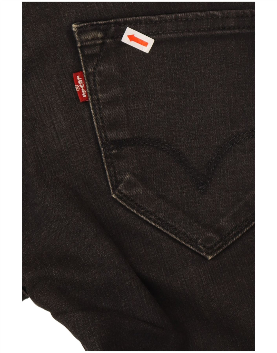 LEVI'S Dame 519 Slim Jeans W29 L32 Grå Bomuld