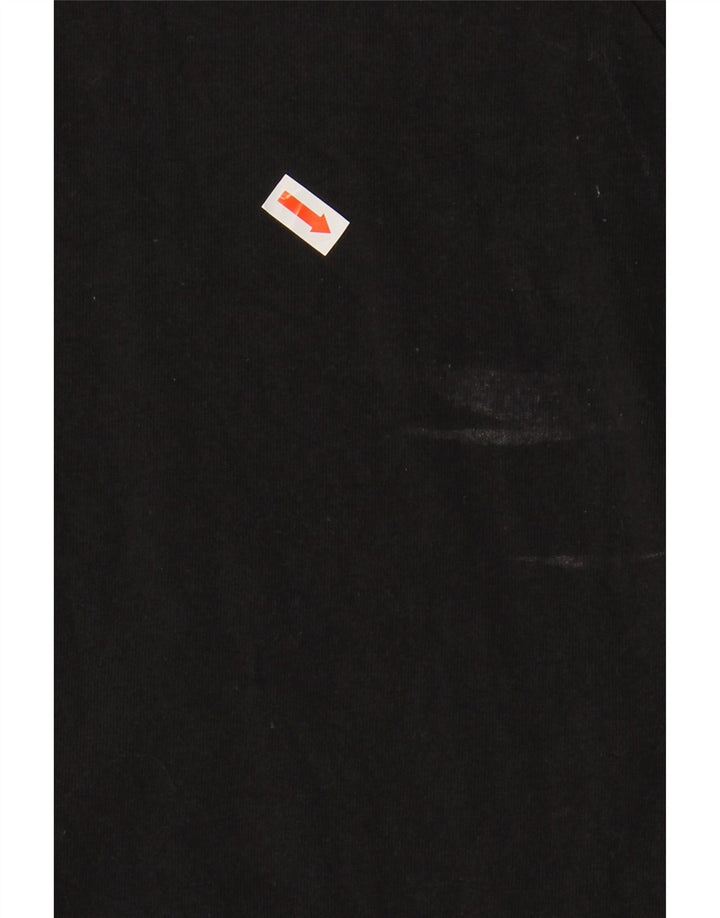 ADIDAS Dametop Langærmet UK 16/18 Stor Sort Bomuld