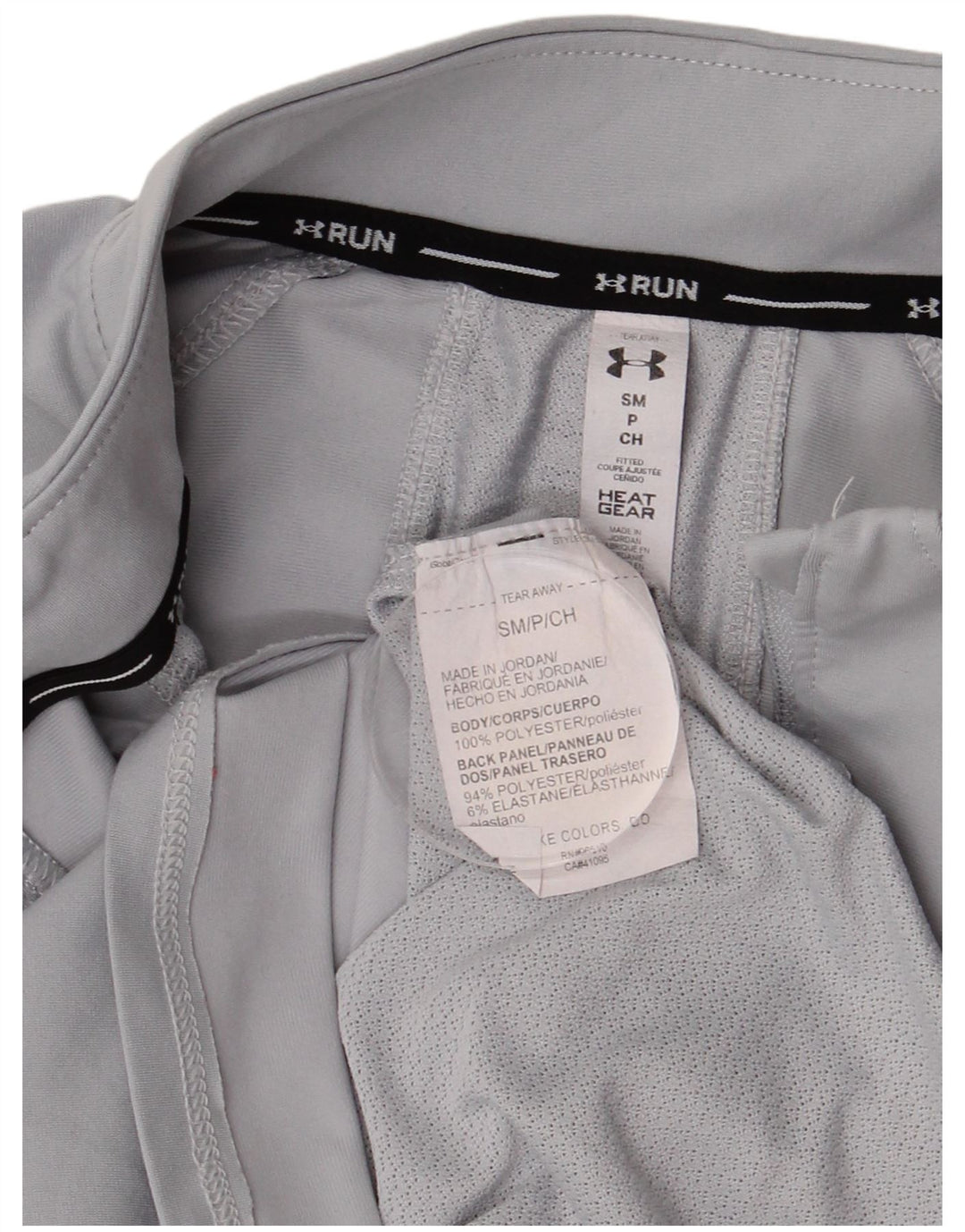 UNDER ARMOUR Dame Heat Gear Pullover Træningsdragt Top UK 10 Lille Grå