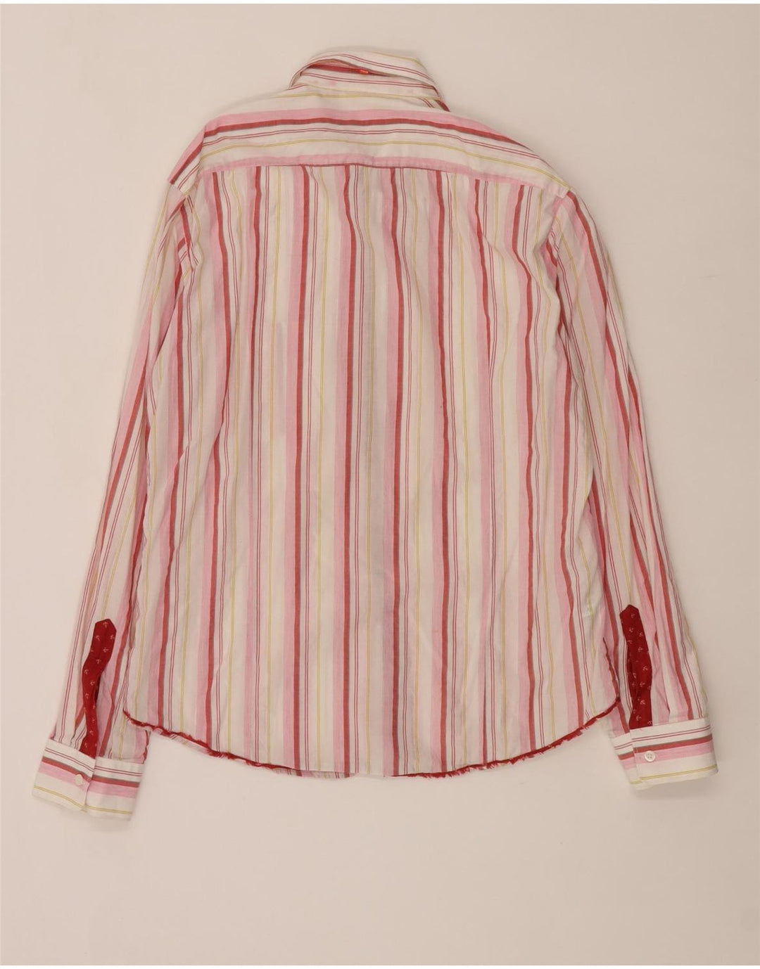 Hugo Boss herreskjorte stor lyserød stribet bomuld