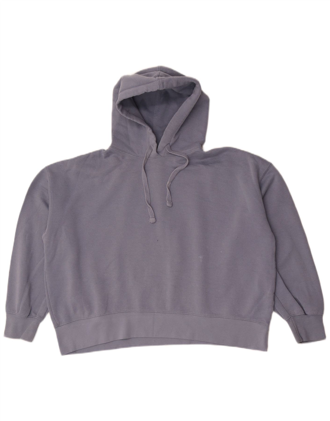 Zara Dame Oversized Hoodie Jumper UK 10 Small Blue Polyester