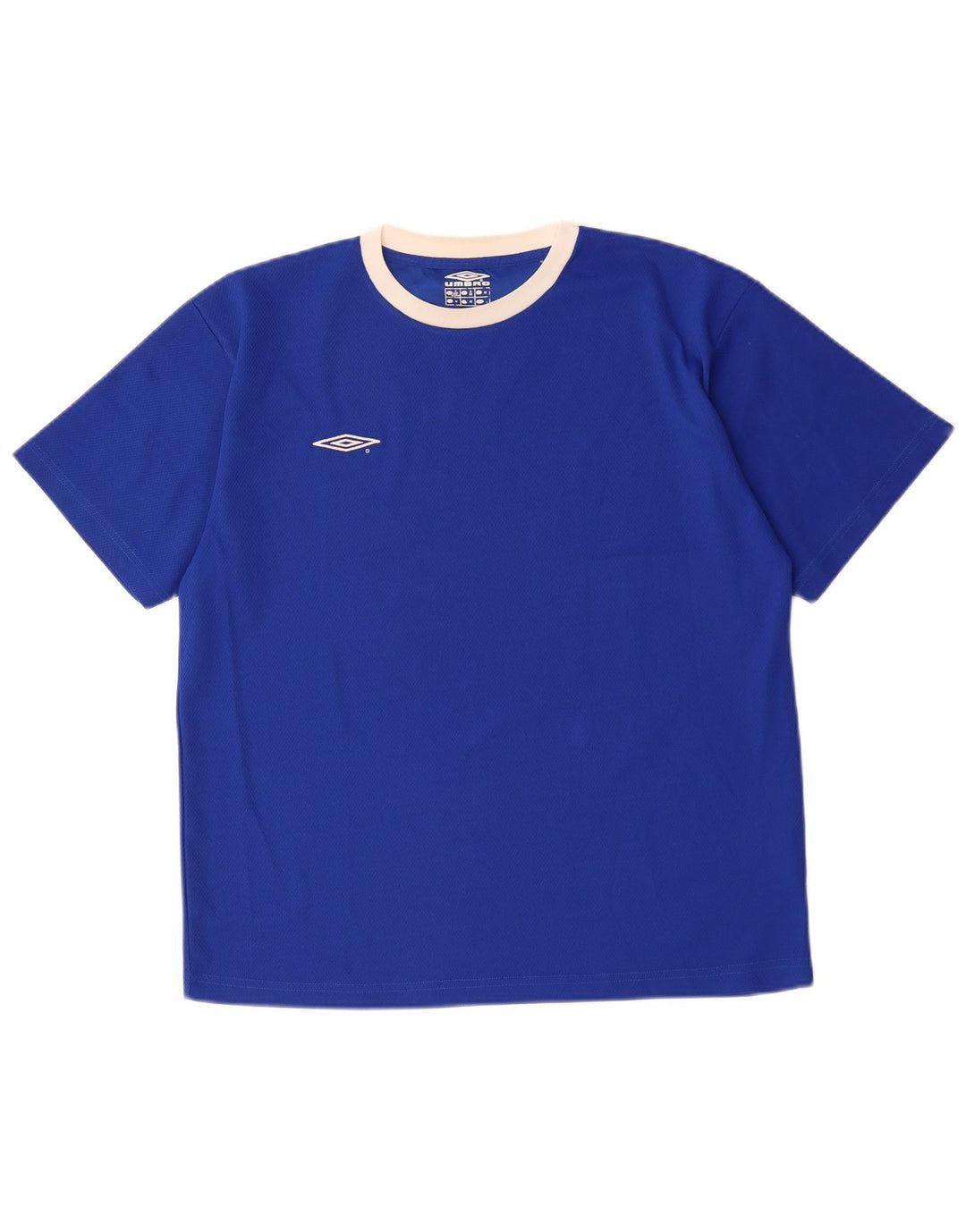 Umbro Herre T-Shirt Top Medium Blå Polyester