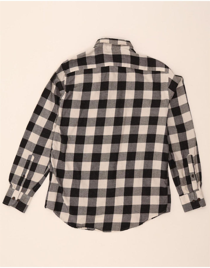 IZOD Mens Flannel Shirt Small Black Check Cotton Vintage Izod and Second-Hand Izod from Messina Hembry 