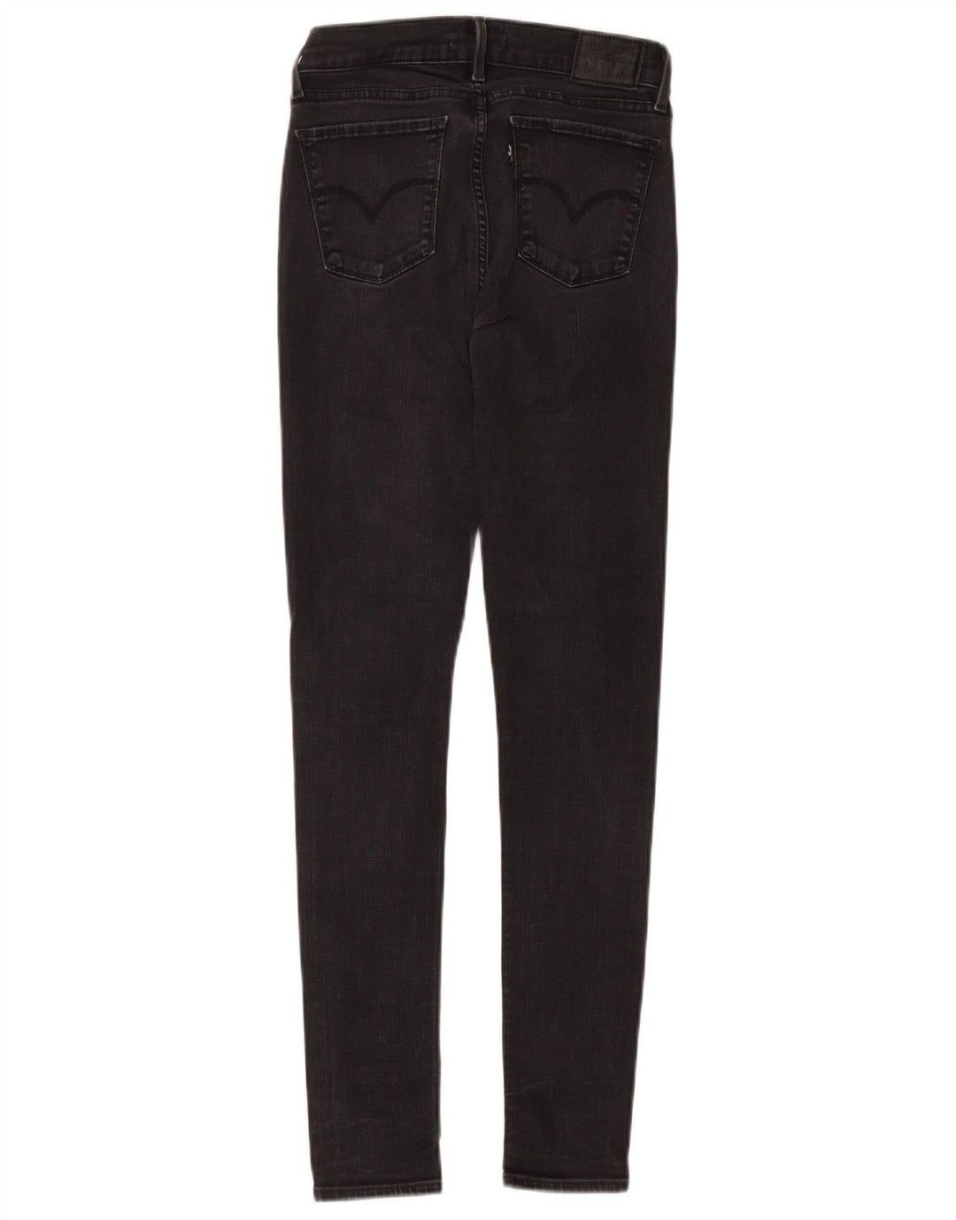 LEVI'S Dame 710 Super Skinny Jeans W28 L32 Grå Bomuld
