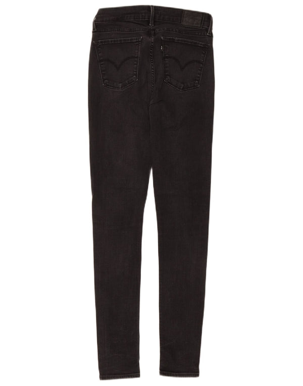 LEVI'S Dame 710 Super Skinny Jeans W28 L32 Grå Bomuld
