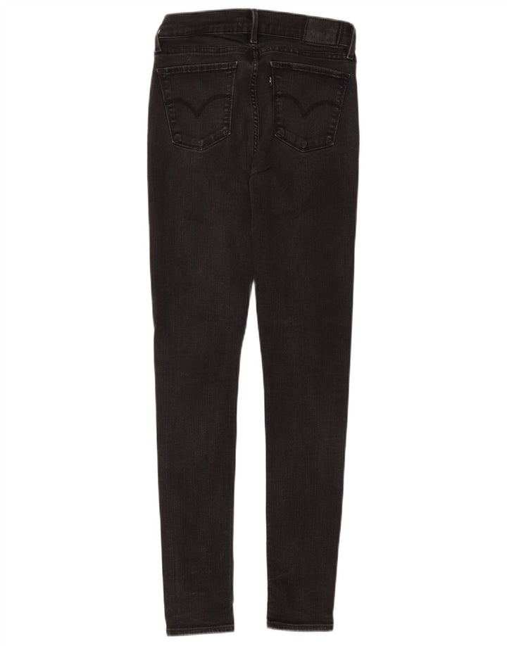 LEVI'S Dame 710 Super Skinny Jeans W28 L32 Grå Bomuld