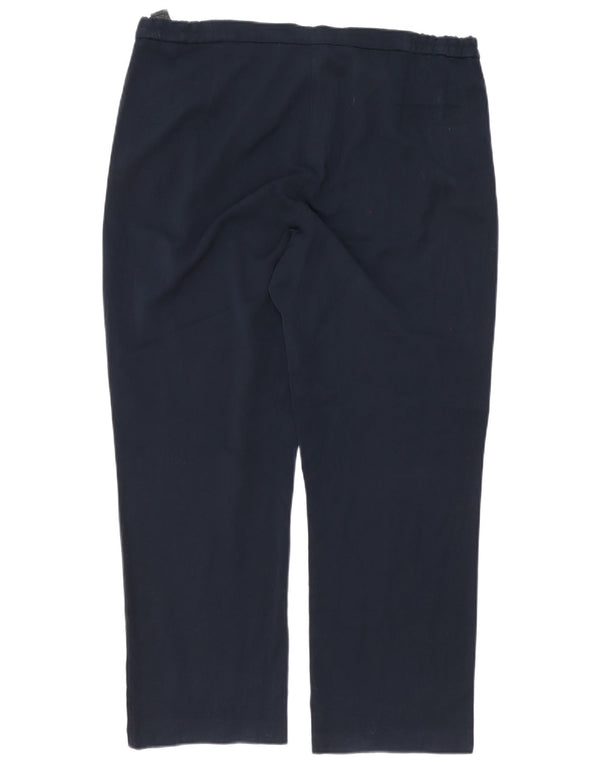 Marks & Spencer Dame Slim Fit Casual Bukser W38 L27 Marineblå Viscose