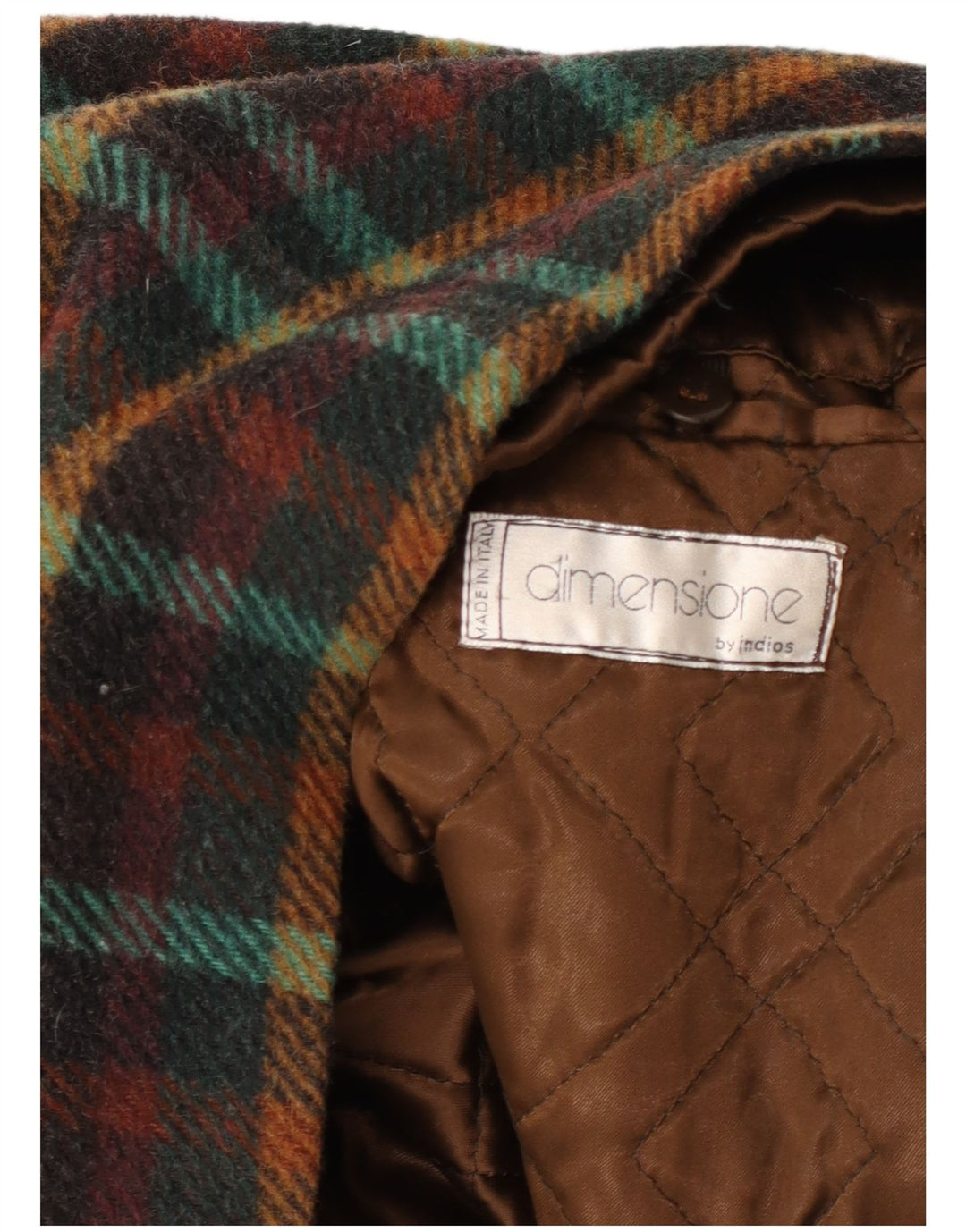 INDIOS Overfrakke til mænd UK 40 Stor flerfarvet ternet