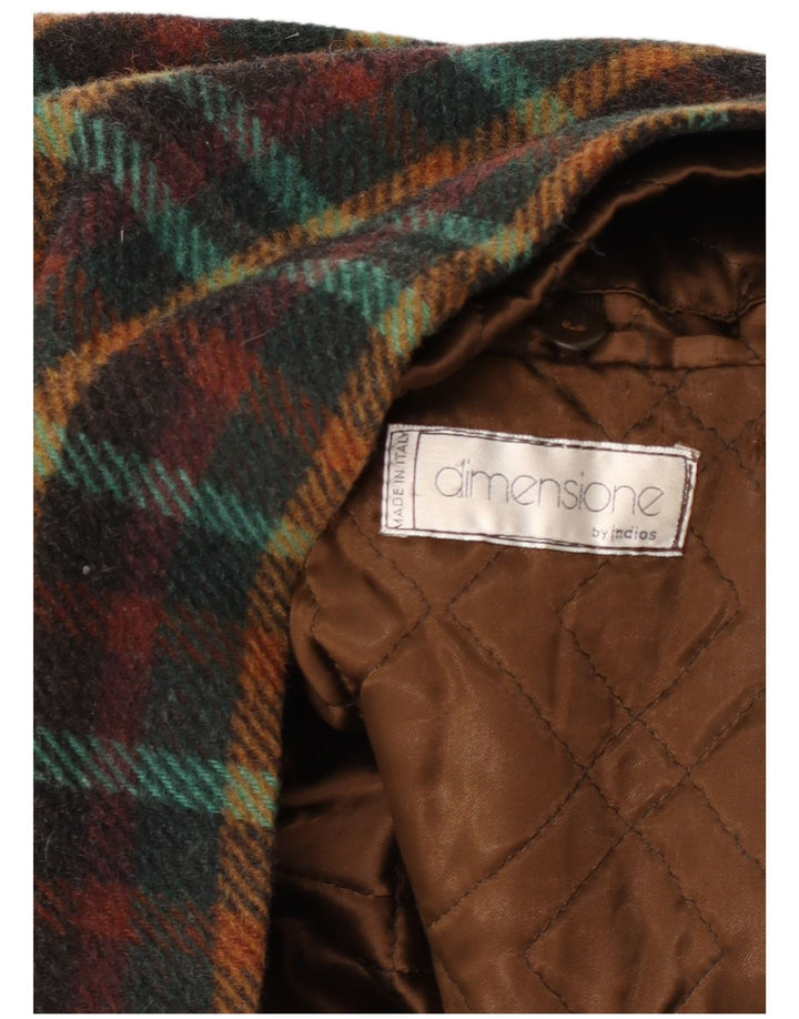 INDIOS Overfrakke til mænd UK 40 Stor flerfarvet ternet