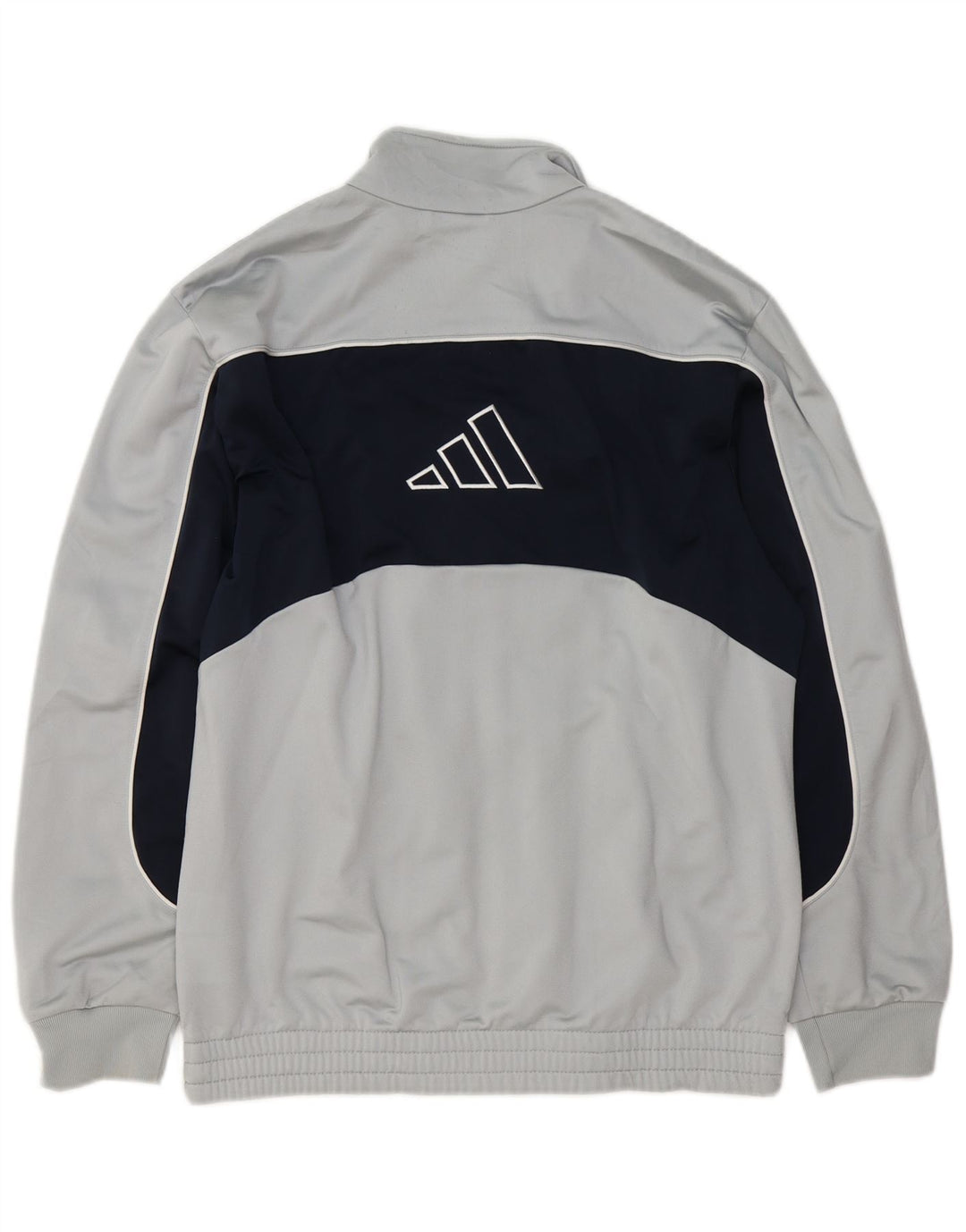 Adidas Træningsdragt til mænd Topjakke UK 36/38 Small Grey Colourblock Polyester