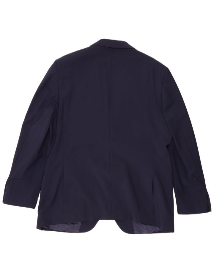 Marks & Spencer Herre 2-knaps blazerjakke UK 44 2XL Marineblå Uld