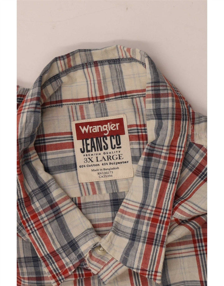 Wrangler herreskjorte 3XL flerfarvet ternet bomuld